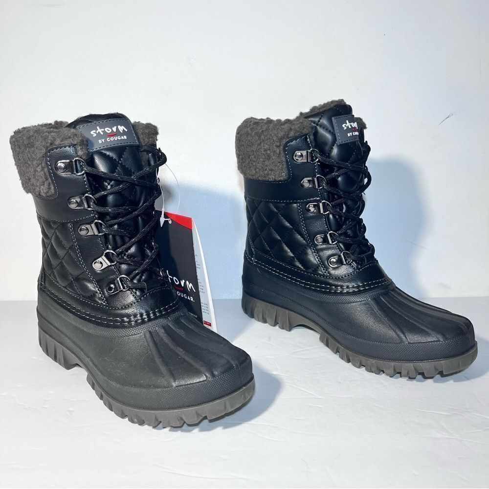 Cougar Waterproof Lace-Up Winter Boots